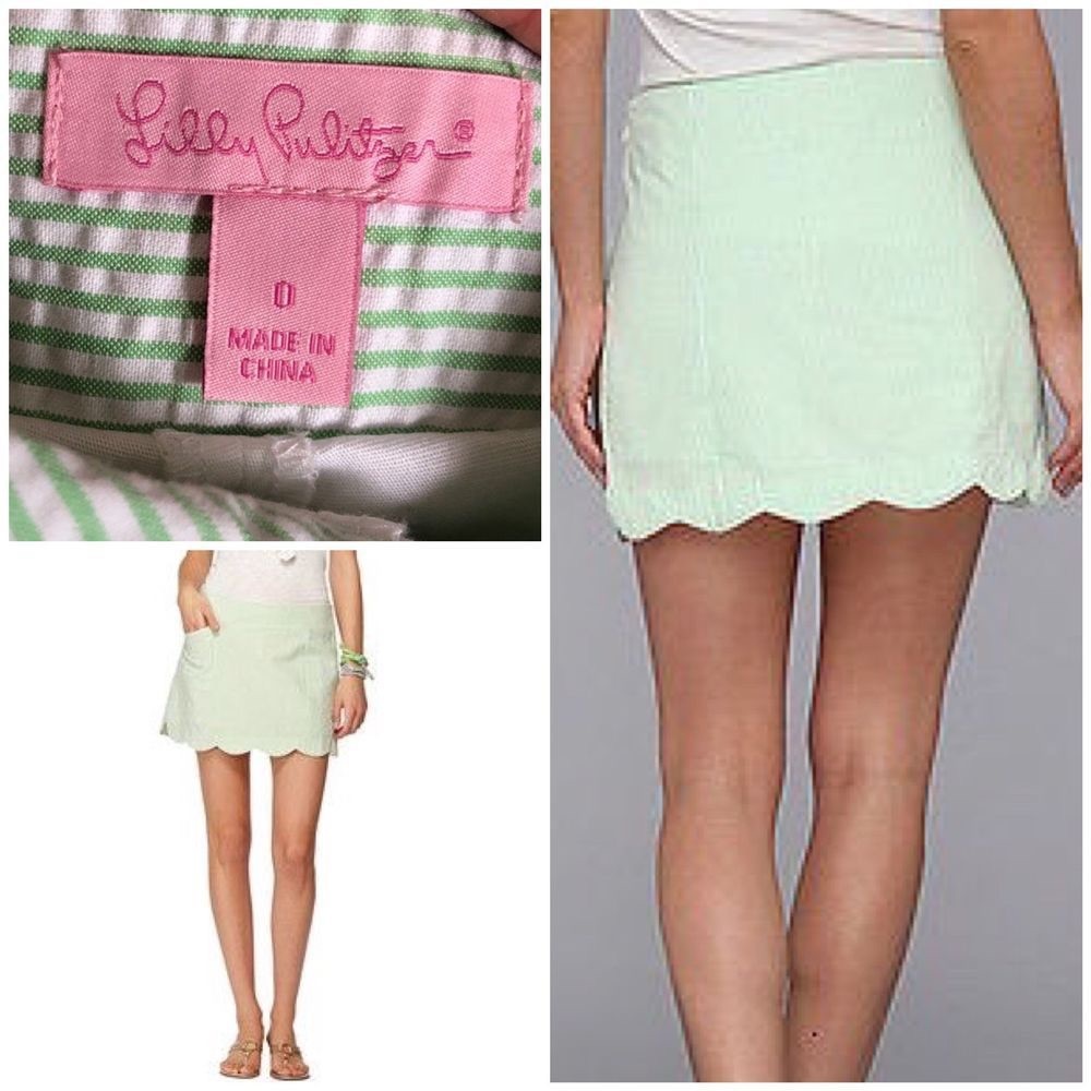 Lilly Pulitzer seersucker skort